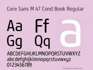 Core Sans M 47 Cond Book