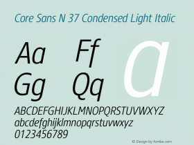 Core Sans N 37 Condensed Light