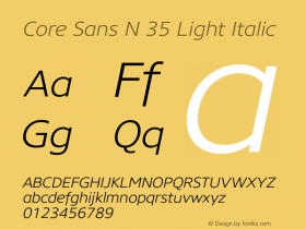 Core Sans N 35 Light