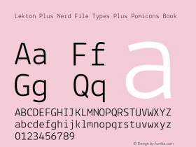 Lekton Plus Nerd File Types Plus Pomicons