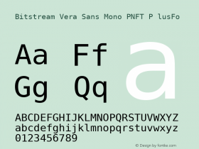 Bitstream Vera Sans Mono PNFT P