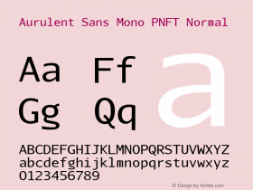 Aurulent Sans Mono PNFT