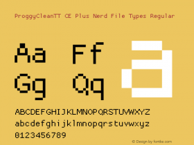 ProggyCleanTT CE Plus Nerd File Types