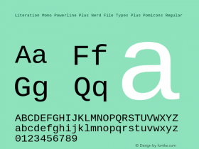 Literation Mono Powerline Plus Nerd File Types Plus Pomicons