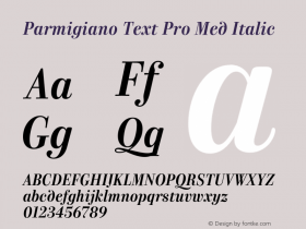 Parmigiano Text Pro Med