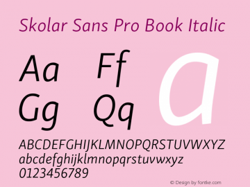 Skolar Sans Pro Book