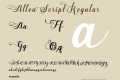 Allea Script