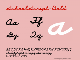 SchoolScript-Bold