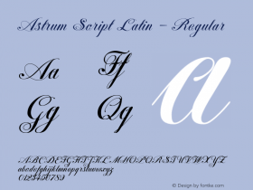 Astrum Script Latin -