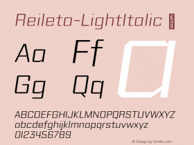 Reileta-LightItalic