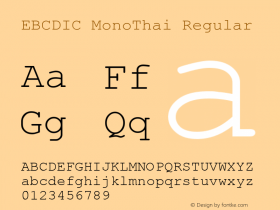 EBCDIC MonoThai