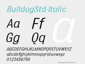 BulldogStd-Italic