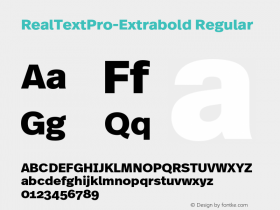 RealTextPro-Extrabold