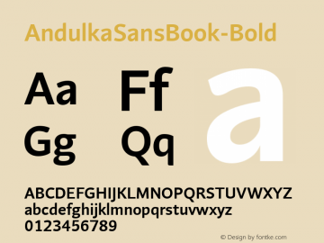 AndulkaSansBook-Bold