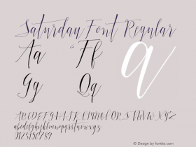 SaturdayFont