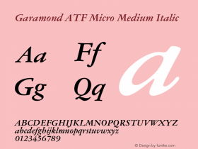 Garamond ATF Micro