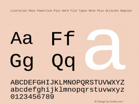 Literation Mono Powerline Plus Nerd File Types Mono Plus Octicons