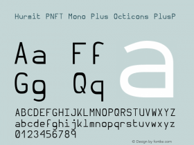 Hurmit PNFT Mono Plus Octicons