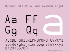 Hurmit PNFT Plus Font Awesome