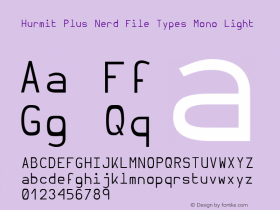 Hurmit Plus Nerd File Types Mono