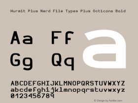 Hurmit Plus Nerd File Types Plus Octicons