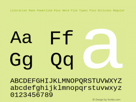 Literation Mono Powerline Plus Nerd File Types Plus Octicons