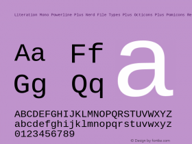 Literation Mono Powerline Plus Nerd File Types Plus Octicons Plus Pomicons