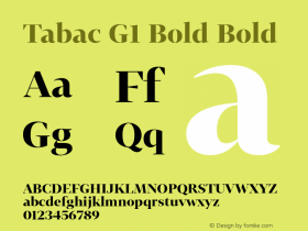 Tabac G1 Bold