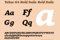 Tabac G4 Bold Italic