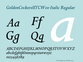 GoldenCockerelITC-Italic