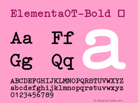ElementaOT-Bold