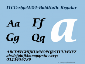 ITCCerigo-BoldItalic