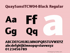 QuaySansITC-Black