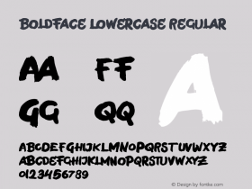 Boldface Lowercase