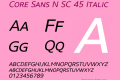 Core Sans N SC 45