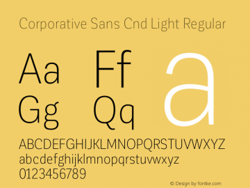 Corporative Sans Cnd Light