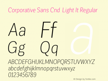 Corporative Sans Cnd Light It