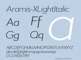 Aramis-XLightItalic