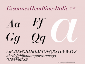 EssonnesHeadline-Italic