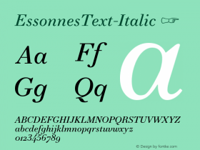 EssonnesText-Italic