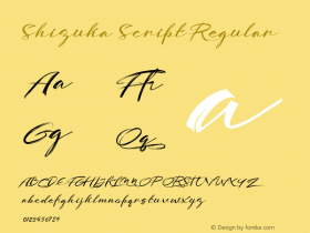 Shizuka Script