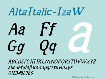 AltaItalic-IzaW