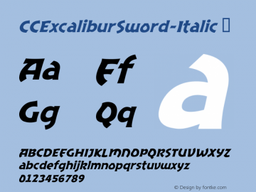CCExcaliburSword-Italic