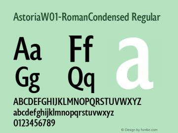 Astoria-RomanCondensed