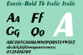 Exotic-Bold Th Italic