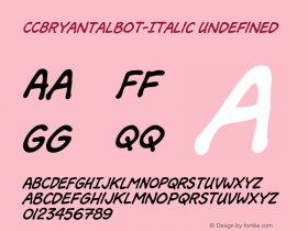 CCBryanTalbot-Italic