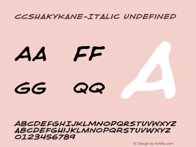 CCShakyKane-Italic