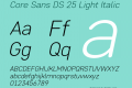 Core Sans DS 25 Light