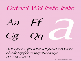 Oxford Wd Italic