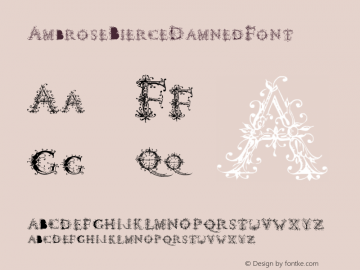 AmbroseBierceDamnedFont